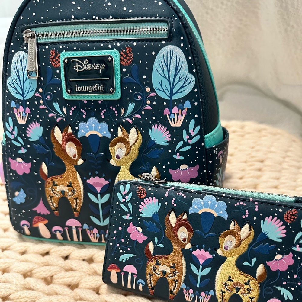 Loungefly Disney Bambi Winter Folk Bag Combo